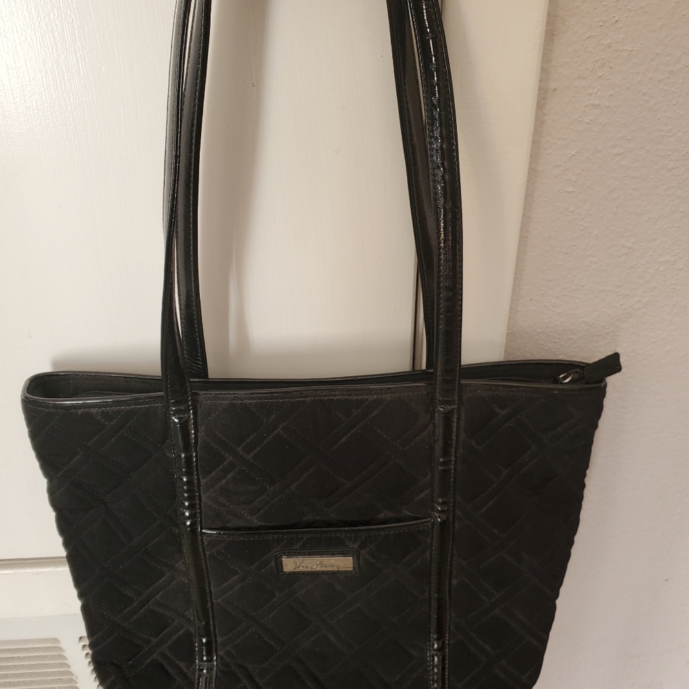 Vera Bradley Black Fabric Tote
